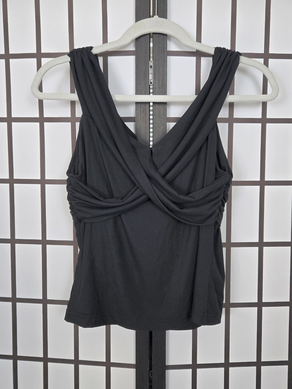 OGL Black Twist-Front Tank Top